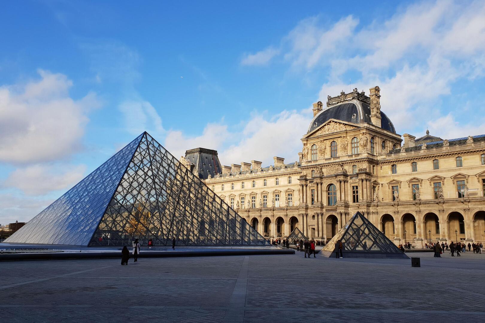 Louvre Museum and pyramid